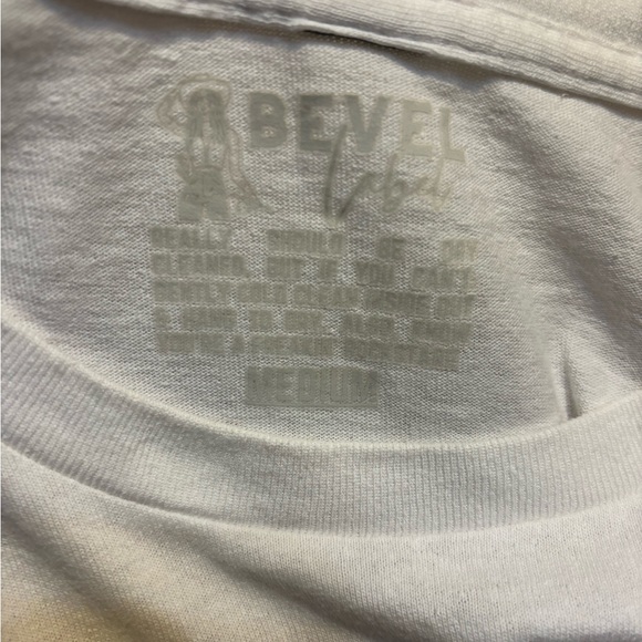 Bevel Label Tee/ T-Shirt Dress Medium Cowgirl White Mini Stay Wild Classic - Picture 12 of 16
